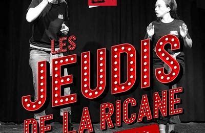 la ricane programme|Les jeudis de la ricane